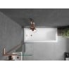 Mexen Next L Bathtub Screen 1-Panel 50 x 150 cm, Transparent, Brushed Copper - 895-050-000-03-00-65