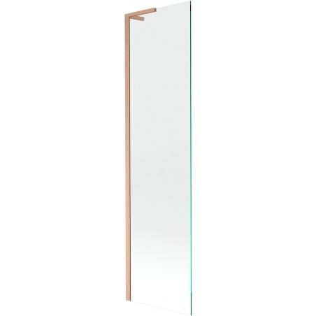 Mexen Next L Bathtub Screen 1-Panel 50 x 150 cm, Transparent, Brushed Copper - 895-050-000-03-00-65