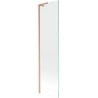 Mexen Next L Bathtub Screen 1-Panel 50 x 150 cm, Transparent, Brushed Copper - 895-050-000-03-00-65