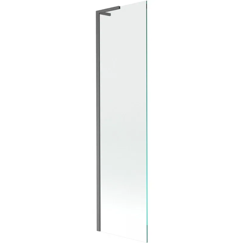 Mexen Next L Single-Panel Bath Screen 50 x 150 cm, Transparent, Brushed Gun Gray - 895-050-000-03-00-66