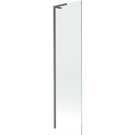 Mexen Next L bath screen 1-wing 50 x 150 cm, transparent, gun gray brushed - 895-050-000-03-00-66