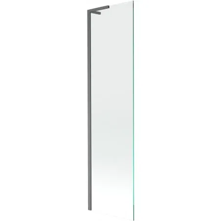 Mexen Next L Single-Panel Bath Screen 50 x 150 cm, Transparent, Brushed Gun Gray - 895-050-000-03-00-66