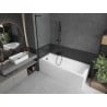 Mexen Next L bathtub screen 1-winged 50 x 150 cm, transparent, black - 895-050-000-03-00-70