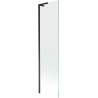 Mexen Next L 1-panel bath screen 50 x 150 cm, transparent, black - 895-050-000-03-00-70