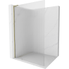 Mexen Kioto L Walk-in Shower Wall 80 x 200 cm, transparent, gold - 800-080-103-50-09