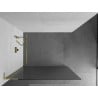 Mexen Kioto L Walk-in Shower Wall 80 x 200 cm, transparent, gold - 800-080-103-50-09
