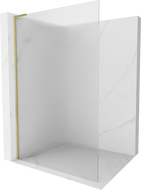 Mexen Kioto L shower wall Walk-in 90 x 200 cm, stripes, brushed gold - 800-090-103-55-09