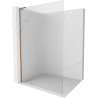 Mexen Kioto L Walk-in Shower Screen 120 x 200 cm, Clear, Rose Gold - 800-120-103-60-09