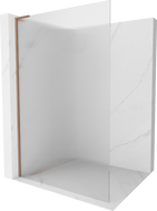 Mexen Kioto L Walk-in Shower Wall 90 x 200 cm, Brushed, Brushed Bronze - 800-090-103-65-09