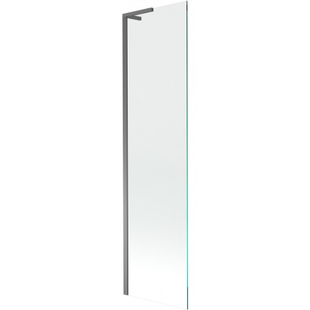 Mexen Next L 1-wing Bathtub Screen 50 x 150 cm, Transparent, Gun Metal - 895-050-000-03-00-95