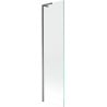 Mexen Next L Bath Screen 1-Panel 50 x 150 cm, Transparent, Gun Metal - 895-050-000-03-00-95