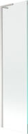 Mexen Next L Bathtub Screen 1-Panel 50 x 150 cm, Transparent, Brushed Nickel - 895-050-000-03-00-97