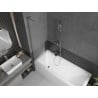 Mexen Next L Bathtub Screen 1-Panel 50 x 150 cm, Frosted, Chrome - 895-050-000-03-30-01