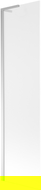 Mexen Next L 1-panel bath screen 50 x 150 cm, frost, chrome - 895-050-000-03-30-01
