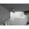 Mexen Next L Bathtub Screen 1-Panel 50 x 150 cm, Frosted, Chrome - 895-050-000-03-30-01