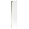 Mexen Next L Bath Screen Single-Panel 50 x 150 cm, Frosted, Gold - 895-050-000-03-30-50