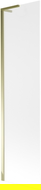 Mexen Next L bathtub screen 1-wing 50 x 150 cm, frosted, gold - 895-050-000-03-30-50