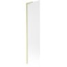 Mexen Next L 1-winged bath screen 50 x 150 cm, frosted, brushed gold - 895-050-000-03-30-55