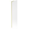 Mexen Next L bathtub screen 1-wing 50 x 150 cm, frost, brushed gold - 895-050-000-03-30-55
