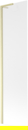 Mexen Next L bathtub screen 1-wing 50 x 150 cm, frost, brushed gold - 895-050-000-03-30-55