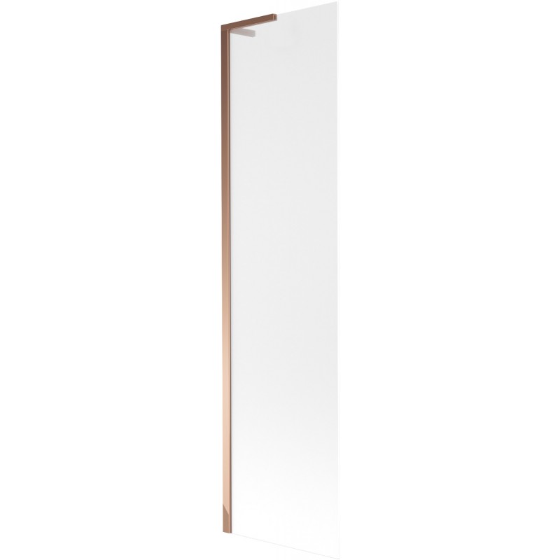Mexen Next L 1-wing Bath Screen 50 x 150 cm, Frosted, Rose Gold - 895-050-000-03-30-60