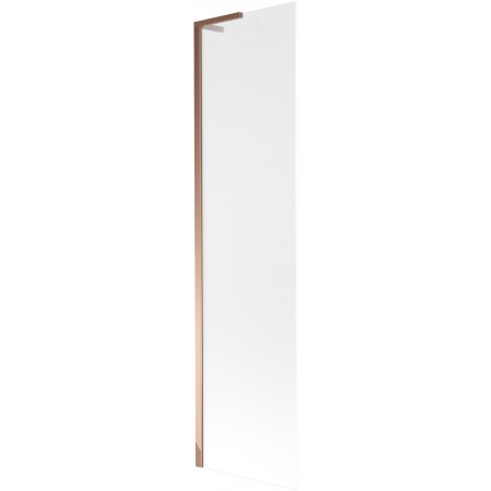 Mexen Next L 1-wing Bath Screen 50 x 150 cm, Frosted, Rose Gold - 895-050-000-03-30-60