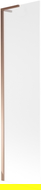 Mexen Next L 1-wing Bath Screen 50 x 150 cm, Frosted, Rose Gold - 895-050-000-03-30-60