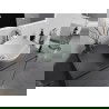 Mexen Mira glass worktop washbasin 42 x 42 cm, white - 24124230