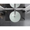 Mexen Mira glass countertop washbasin 42 x 42 cm, white - 24124230