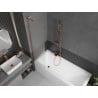 Mexen Next L Bathtub Screen 1-Panel 50 x 150 cm, Frosted, Brushed Copper - 895-050-000-03-30-65