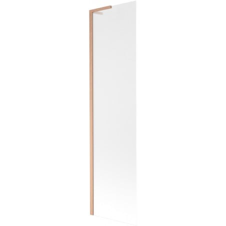 Mexen Next L Bathtub Screen 1-Panel 50 x 150 cm, Frosted, Brushed Copper - 895-050-000-03-30-65