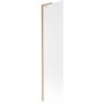 Mexen Next L Bathtub Screen 1-Panel 50 x 150 cm, Frosted, Brushed Copper - 895-050-000-03-30-65