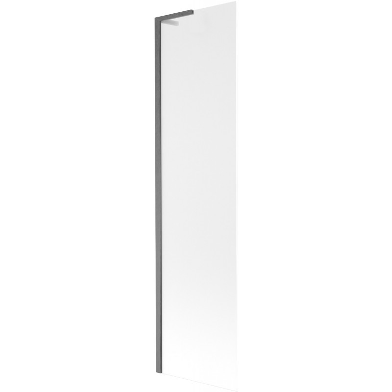 Mexen Next L Bathtub Screen 1-Panel 50 x 150 cm, Frosted, Brushed Gun Gray - 895-050-000-03-30-66