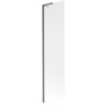 Mexen Next L Bathtub Screen 1-Panel 50 x 150 cm, Frosted, Brushed Gun Gray - 895-050-000-03-30-66