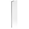 Mexen Next L Bathtub Screen 1-Leaf 50 x 150 cm, Frosted, Gun Metal - 895-050-000-03-30-95