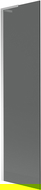Mexen Next L Bath Screen 1-wing 50 x 150 cm, Graphite, Chrome - 895-050-000-03-40-01