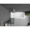 Mexen Next L Bathtub Screen 1-Panel 50 x 150 cm, Graphite, White - 895-050-000-03-40-20
