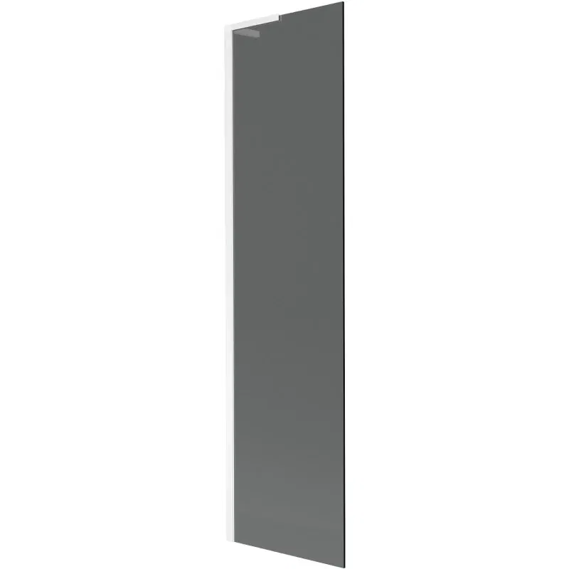 Mexen Next L Bath Screen 1-wing 50 x 150 cm, Graphite, White - 895-050-000-03-40-20