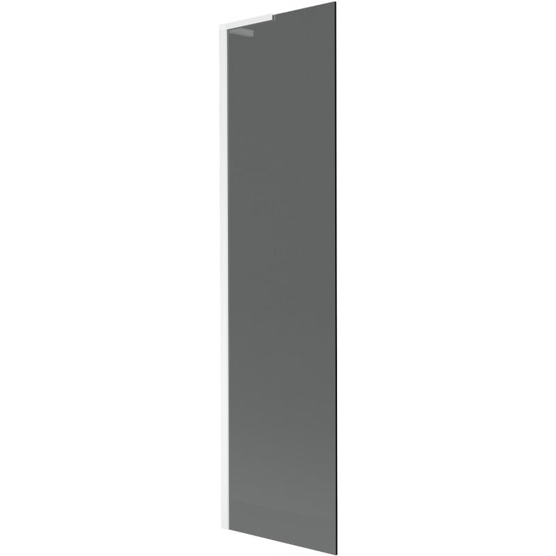 Mexen Next L Bathtub Screen 1-Panel 50 x 150 cm, Graphite, White - 895-050-000-03-40-20