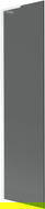 Mexen Next L Bathtub Screen 1-Panel 50 x 150 cm, Graphite, White - 895-050-000-03-40-20