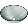 Mexen Mira glass countertop washbasin 42 x 42 cm, silver - 24124211