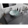 Mexen Mira glass countertop washbasin 42 x 42 cm, silver - 24124211