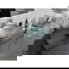 Mexen Mira glass worktop washbasin 42 x 42 cm, silver - 24124211