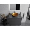 Mexen Mira Glass Countertop Washbasin 42 x 42 cm, Gold - 24124250