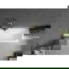 Mexen Next L bathtub screen 1-wing 50 x 150 cm, graphite, gold - 895-050-000-03-40-50
