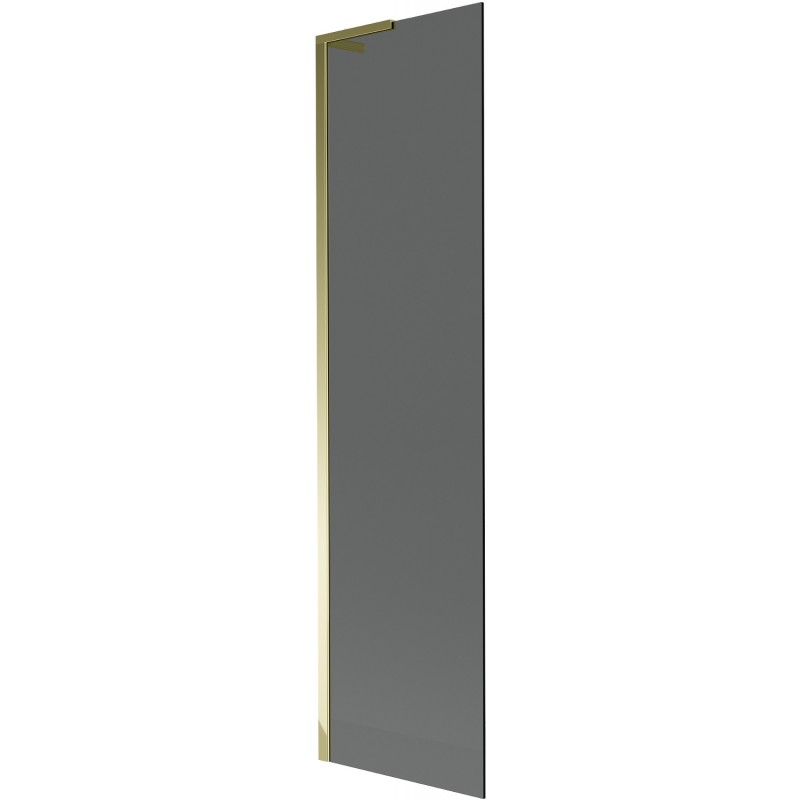 Mexen Next L bathtub screen 1-wing 50 x 150 cm, graphite, gold - 895-050-000-03-40-50