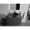 Mexen Mira glass countertop sink 42 x 42 cm, black - 24124270