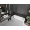 Mexen Next L Bath Screen 1-Panel 50 x 150 cm, Graphite, Brushed Gold - 895-050-000-03-40-55