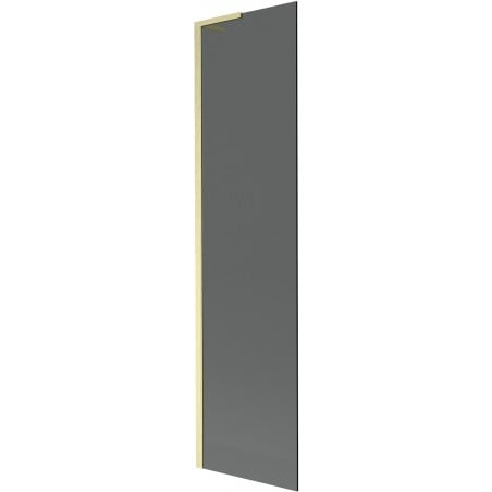 Mexen Next L Bathtub Screen 1-Panel 50 x 150 cm, Graphite, Brushed Gold - 895-050-000-03-40-55