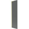 Mexen Next L Bath Screen 1-Panel 50 x 150 cm, Graphite, Brushed Gold - 895-050-000-03-40-55